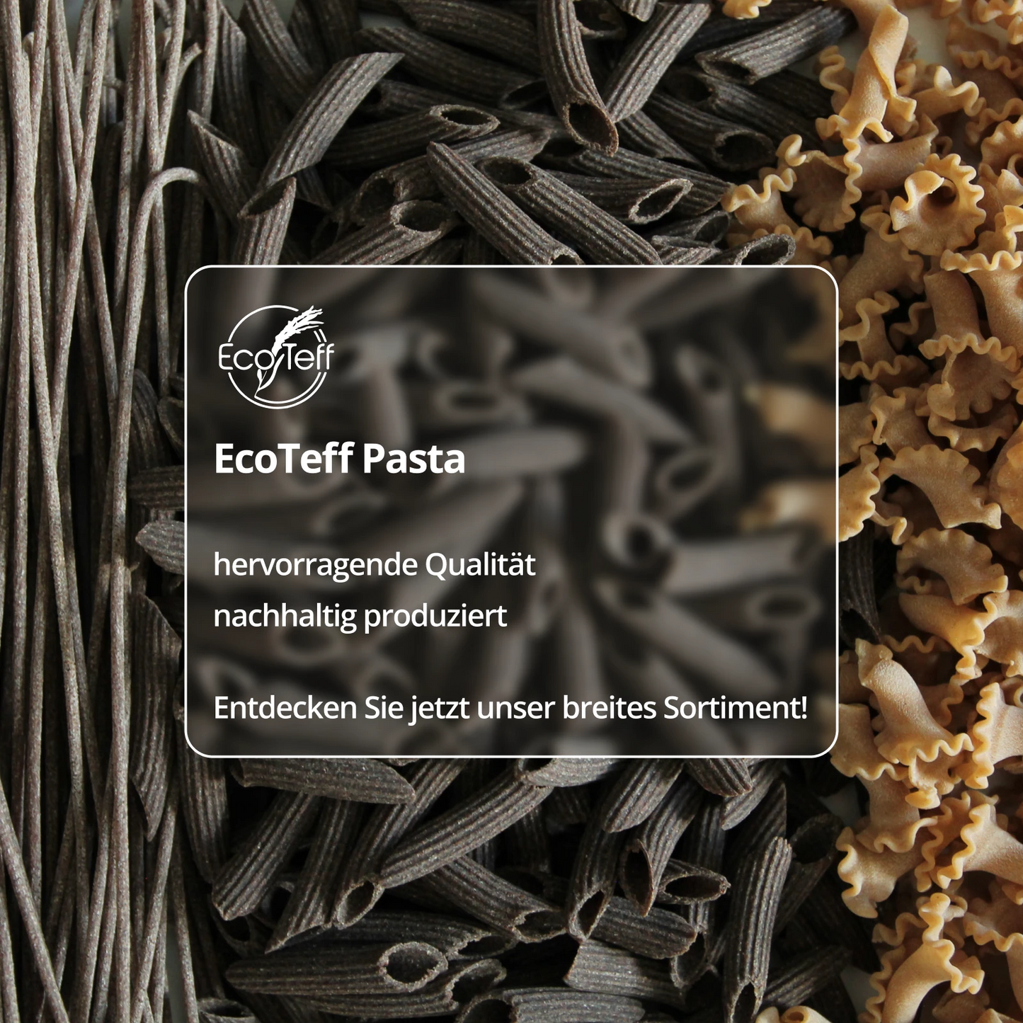 EcoTeff Spaghetti - 50% Teff 50% Buchweizen